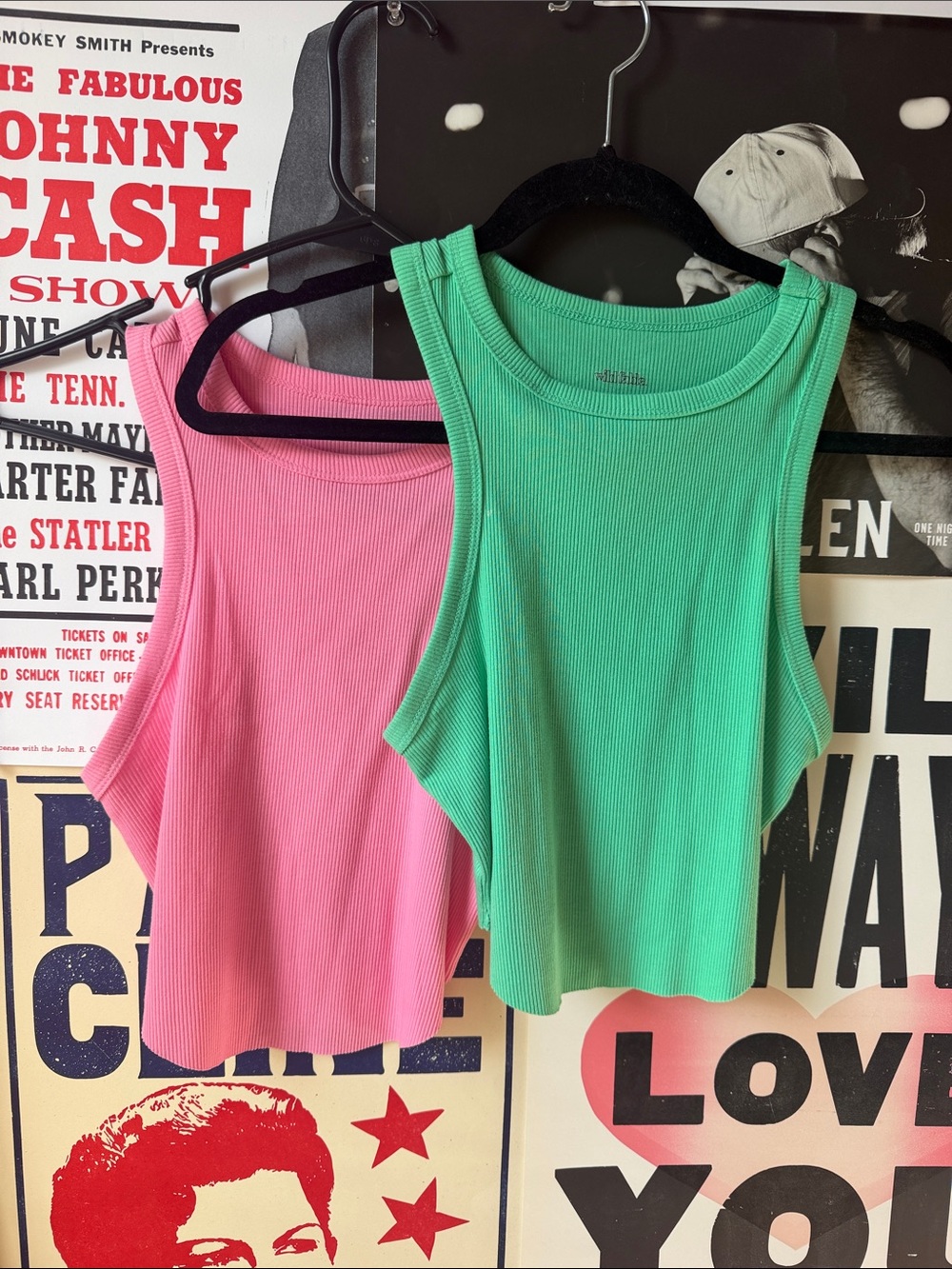 Women's Ribbed Tank Top - Pink & Green: perfect for Cosmo & Wanda Halloween